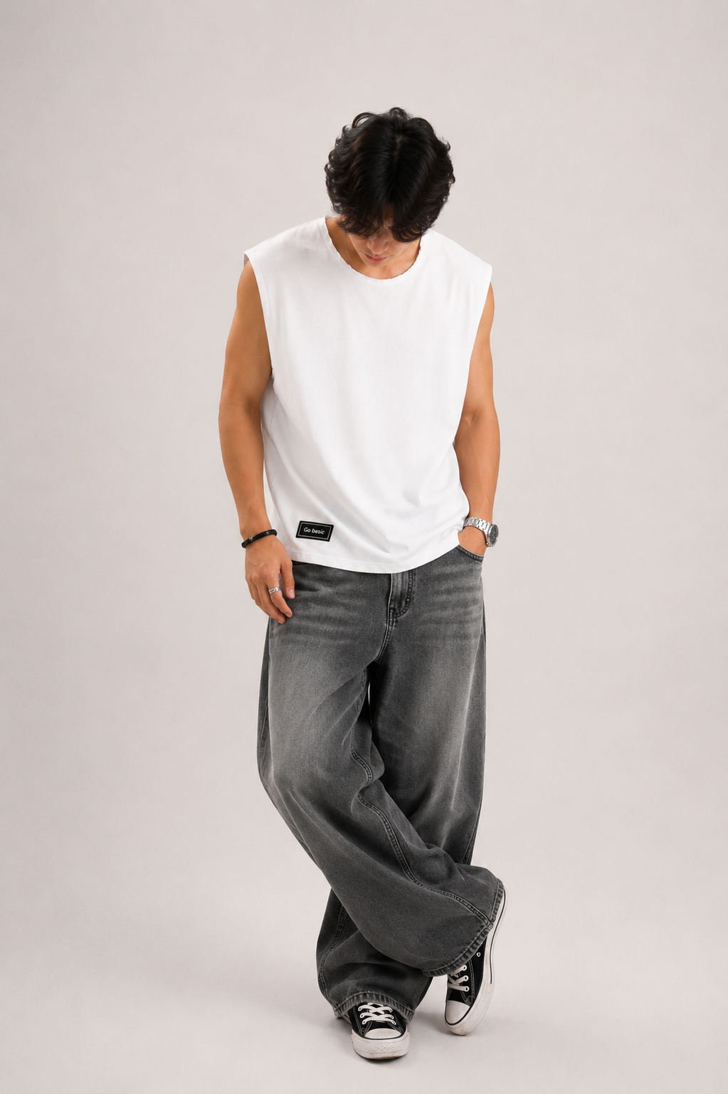 GO BASIC Premium Oversized Sleeveless Tank