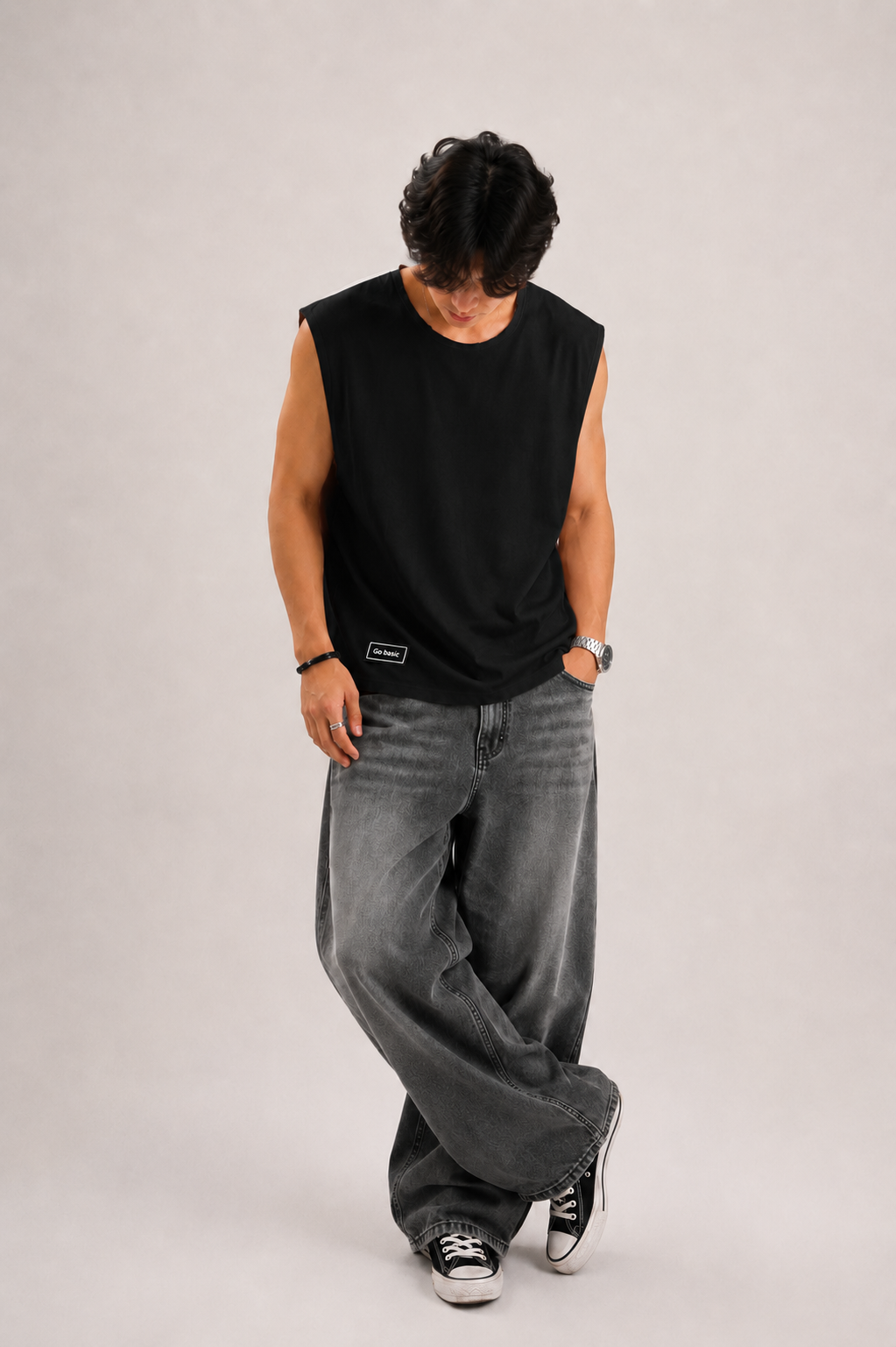 GO BASIC Premium Oversized Sleeveless Tank
