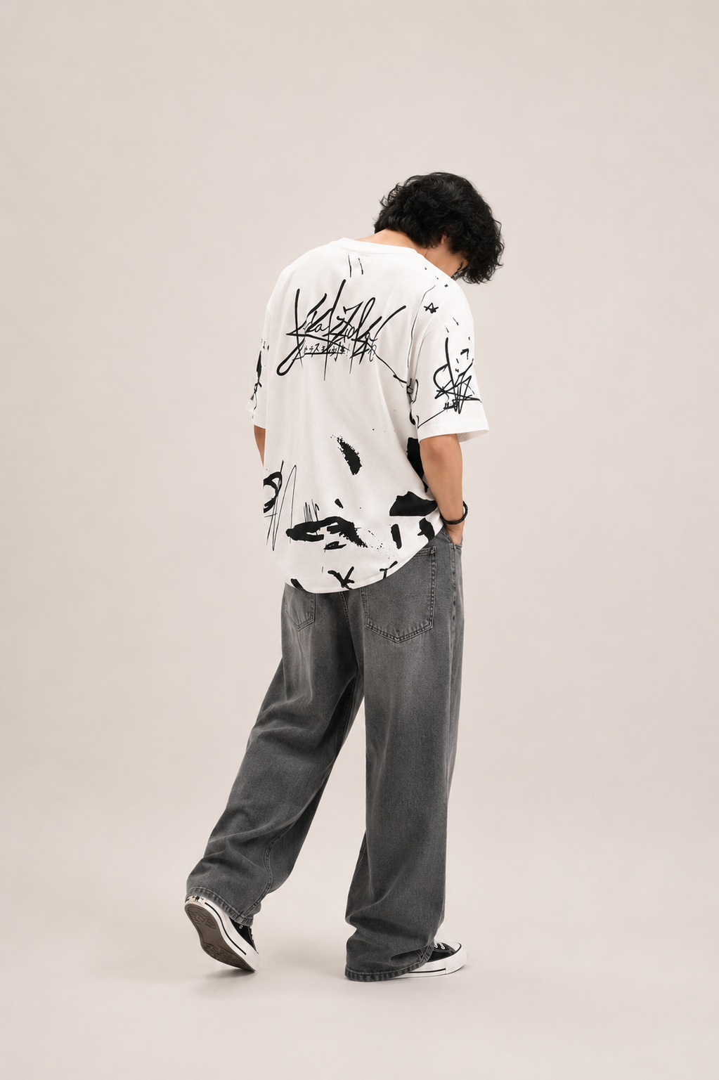 FROG streetwear | Rib It 93 — All-Over Graffiti Oversized T-Shirt