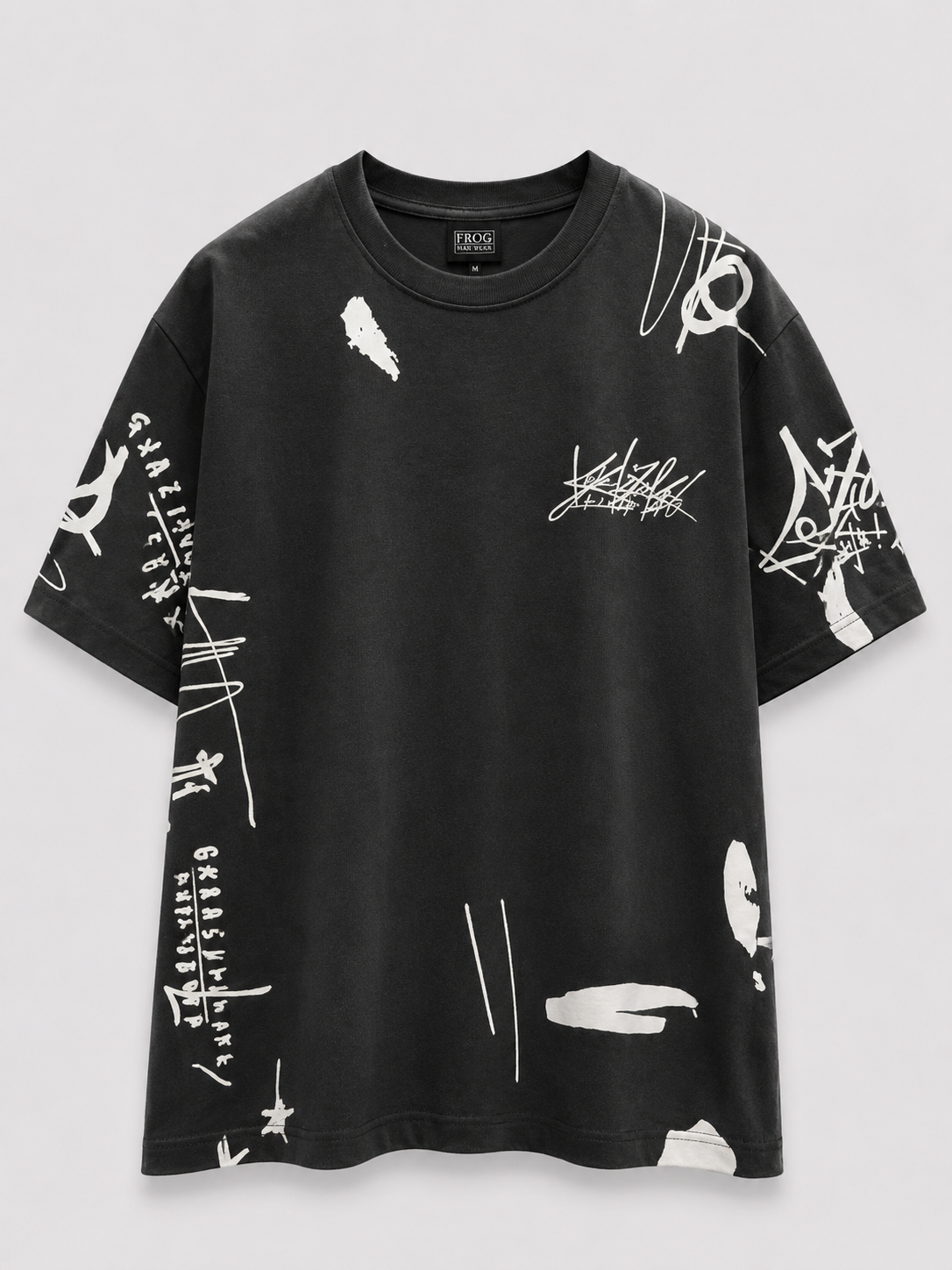 FROG streetwear | Rib It 93 — All-Over Graffiti Oversized T-Shirt