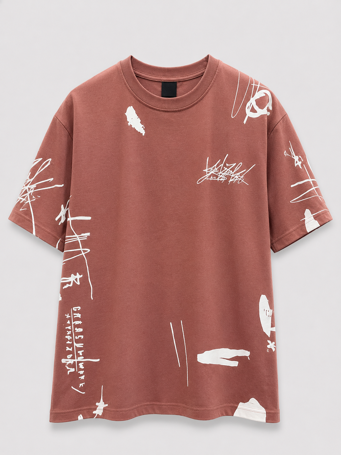 FROG streetwear | Rib It 93 — All-Over Graffiti Oversized T-Shirt